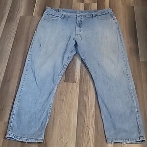 Wrangler Light Wash Jeans Relaxed Fit Size 40/29 Rare  Work Jeans!